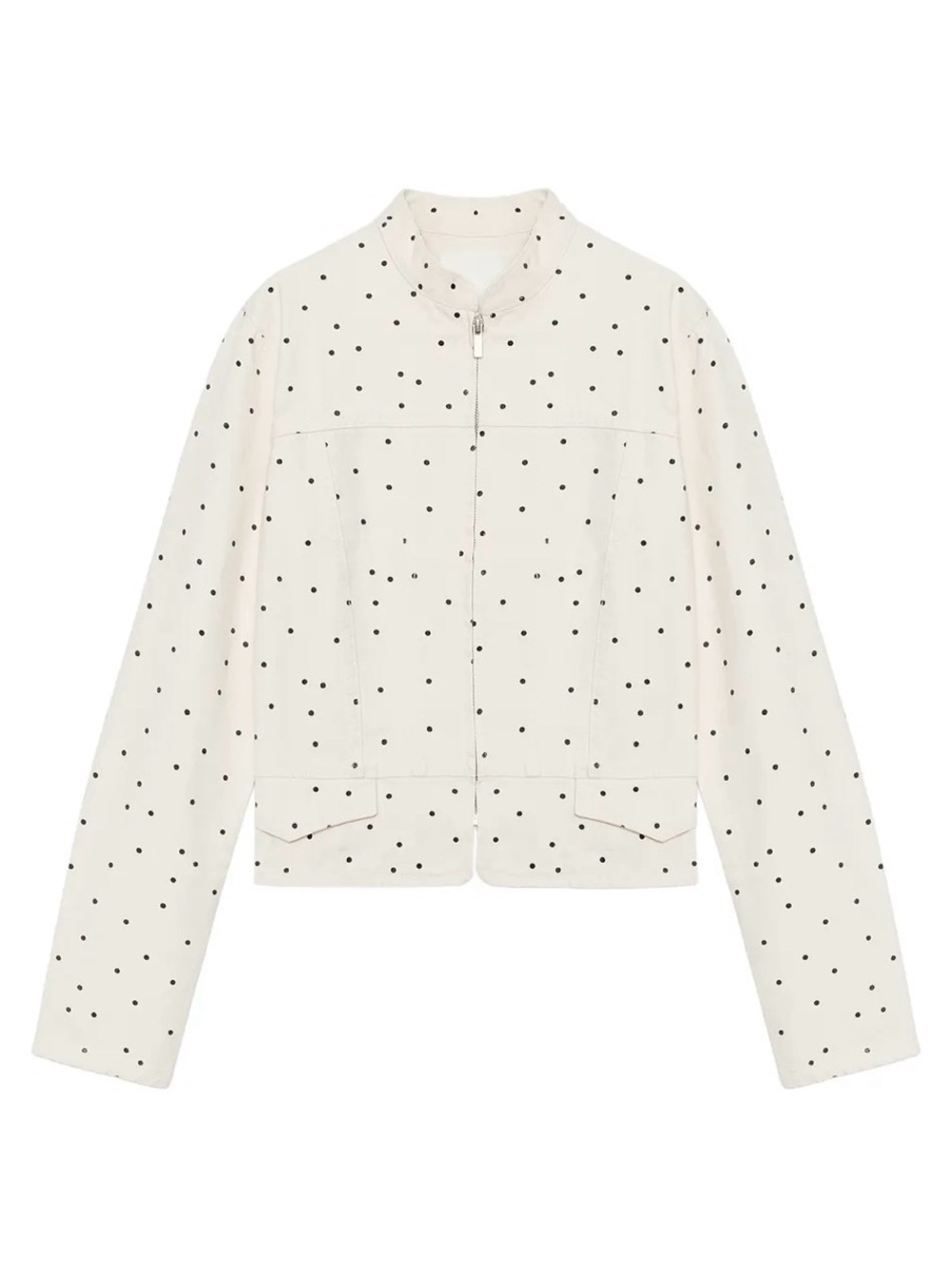 NEW Zara POLKA DOT FITTED JACKET